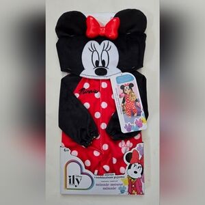 NEW Disney ILY 4ever Minnie Mouse One Piece Pajama Set Hoodie 18" Doll Outfit